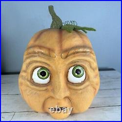 Grandin Road Set Of 3 Expression Pumpkins