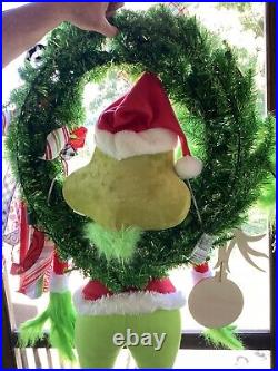 Grinch Christmas Wreath X-Large 27 homemade wreath grinch decorations w Light