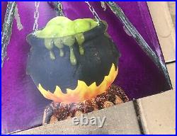 Halloween Bubbling Witch's Cauldron With Fire LED 5 ft 2023 Indoor Outdoor Decor