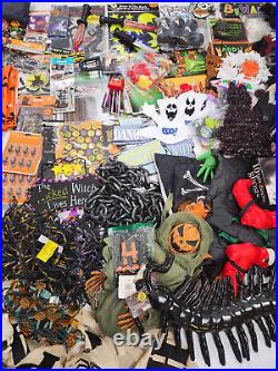 Halloween Decor Lot 30lbs Bundle Decorations Ghosts Pumpkins 50+ items Many NEW