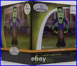 Halloween Gemmy 8 ft Animated Reaching Zombie Monster Airblown Inflatable NIB