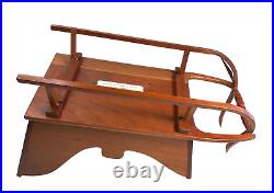 Hand Made Wooden Sleigh Vintage 1998 Replica 1800s Christmas 15x8.5x7 OOAK