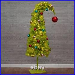 Hobby Lobby Grinch Christmas Tree 5' LED Bright Green Whimsical Indoor