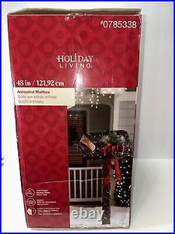 Holiday Living 48 Pre Lit Animated Mailbox Indoor/Outdoor New in Box