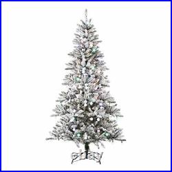 Holiday Time 7.5' Pre-Lit Mystic Spruce Multi & Clear Artificial Tree NEWUNIQUE