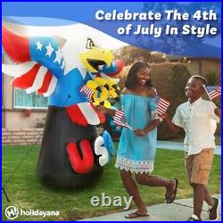 Holidayana 4th of July Inflatable 6ft USA Eagle. Patriotic SCREAMING EAGLE