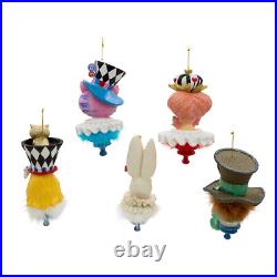 Hollywood Hats Alice in Wonderland Resin Ornament 6.25 Set of 5
