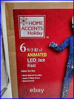 Home Accents 1009 529 434 Holiday 6ft Animated LED Jack Frost NEW SEALED