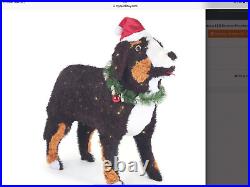 Home Accents Holiday 3.5-ft Adorable Christmas Led Bernese Mountain Dog