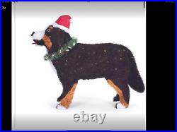 Home Accents Holiday 3.5-ft Adorable Christmas Led Bernese Mountain Dog