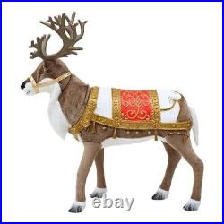 Home Accents Holiday 4.5 Ft. Animated Reindeer Christmas Animatronic New