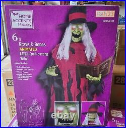 Home Accents Holiday 6 Ft LED Spell Casting Witch