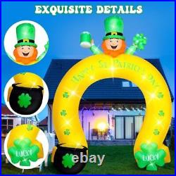 Hoteam 6.89 ft Inflatable St. Patrick's Day Arch Outdoor Decoration Blow up I