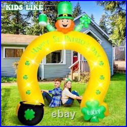 Hoteam 6.89 ft Inflatable St. Patrick's Day Arch Outdoor Decoration Blow up I