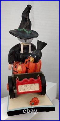 House of Hatten VTG 1994 Denise Calla Witch Wagon Pumpkins Ram Rare Video Read
