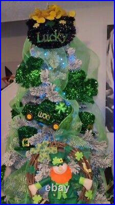 Huge Lot Shamrock? Green Leprechaun St Patricks Day Tree Decorations Ornaments