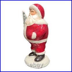 Ino Schaller Belly of Sweets Santa German Christmas Paper Mache Candy Container