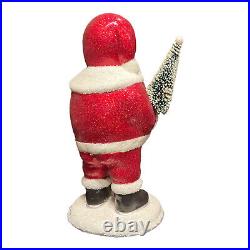 Ino Schaller Belly of Sweets Santa German Christmas Paper Mache Candy Container