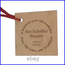 Ino Schaller Cream Santa with Nutcrackers German Paper Mache Candy Container