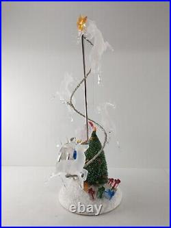 JC Penney SANTA'S SLEIGH & REINDEER Light-Up Color Change Christmas Decoration