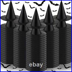 Jerify 100 Pieces Halloween Witch Hats Bulk Witch Hats Decorations Hanging Wi