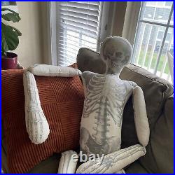 John Derian Long Lost Friend Skeleton Pillow for Target Threshold Halloween