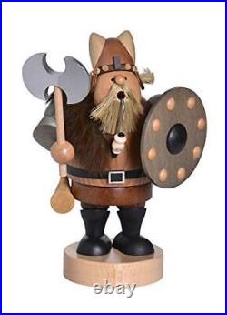 KWO Viking Warrior German Wood Christmas Incense Smoker Made in Germany 7 Inch