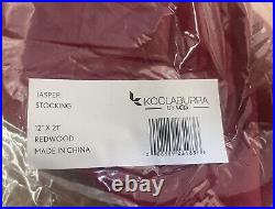 Koolaburra By UGG Jasper Set Of 2 Stockings & Christmas Tree Skirt Red Brand New