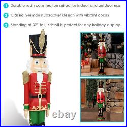 Kristoff the Soldier Indoor Christmas Nutcracker Statue -37 in by Sunnydaze