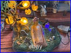LEMAX Spooky Town Collection MAUSOLEUM Halloween Animated Display SET