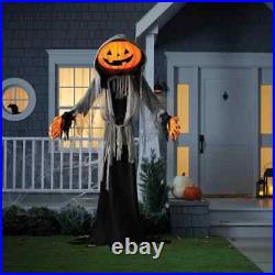 LEWIS 8' Light and Sound Pumpkin Halloween Ghoul Hyde & EEK! BoutiqueT
