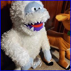Large Abominable Snowman + Rudolph Holiday Porch Greeter Plush Free Shipping