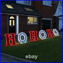 Large Christmas LED Mounted & Free Standing Silhouette Outdoor Motif Decorations