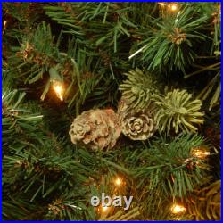 Lighted Pine Christmas Tree Holiday Decorations