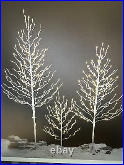 Lightshare Set of 3 Star Light Trees Including 3 feet 5 feet & 6 feet Warm White