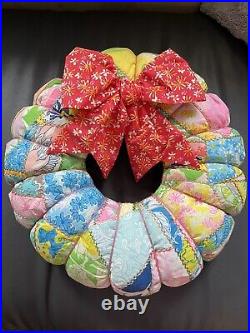 Lilly pulitzer christmas wreath in excellent condition