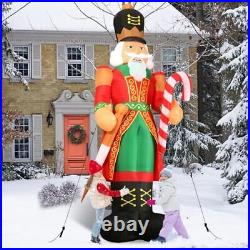 Loninak 12ft Christmas Inflatable Outdoor Decorations Nutcracker with Candy C