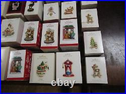Lot of 61 Hallmark Keepsake Christmas ornaments in boxes some new