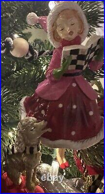 MacKenzie-Childs Wonderful Life Caroler Ornament. New