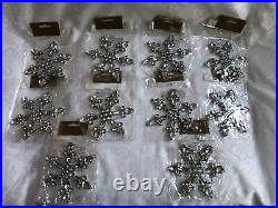 Mackenzie Childs Complements RHINESTONE Large 5.5 SNOWFLAKE ORNAMENT (Qty 10)