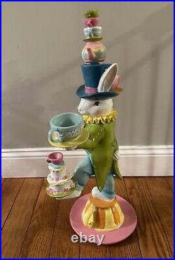 Mark Roberts 2021 Balancing Act Rabbit Figurine, Alice In wonderland Motif