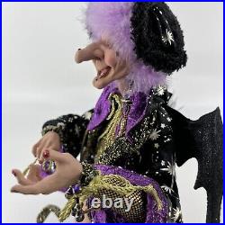 Mark Roberts Purple Witty Witch Halloween 2004/2005 Rare Retired Collectible