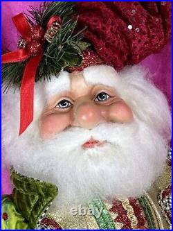 Mark Roberts Santa Doll Elf Fairy Holly Mistletoe Christmas Shelf Sitter 35 HTF