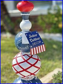 Memorial 4th of July Independence Day Topiary Holiday Decor Inside/Outside 36