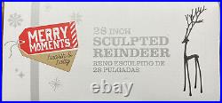 Merry Moments Sculpted Black Reindeer Large 28 New Aldi