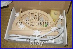 Michael Muller NATIVITY Wooden Christmas Light Display 3D Arch Germany