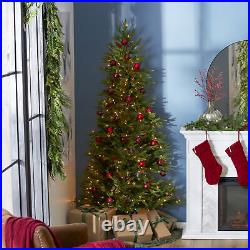 Montgomery 7 Foot Prelit Half Christmas Tree Clear Lights (Open Box)