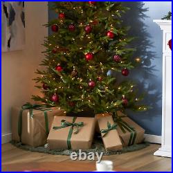 Montgomery 7 Foot Prelit Half Christmas Tree Clear Lights (Open Box)
