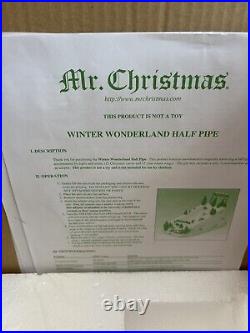 Mr Christmas Winter Wonderland Half Pipe Snowboarders Complete Tested In Box