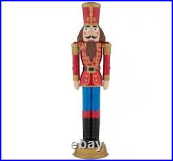 NEW! 6 ft Life Size LED Animated Nutcracker! Home Depot Home Accents